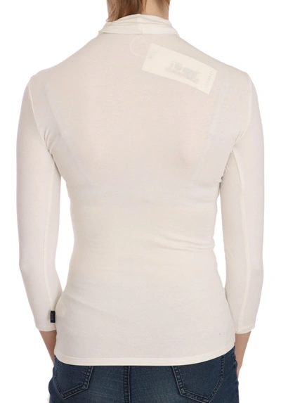 Exte Crew Neck Print Blouse In White