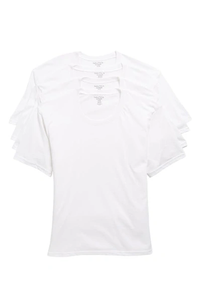 Shop Nautica Cotton Crew T-shirt In White