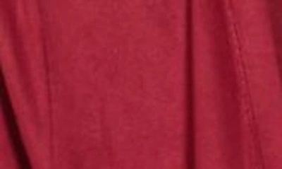 Shop Vertigo Paris Faux Suede Wrap Tie Cardigan In Crimson