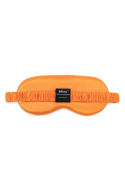 Blissy Silk Sleep Mask In Coral