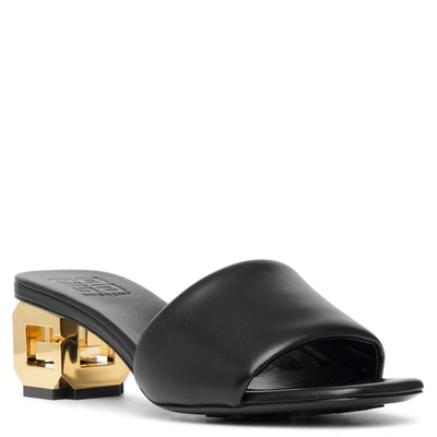 Shop Givenchy G Cube 45 Black Mule Sandals