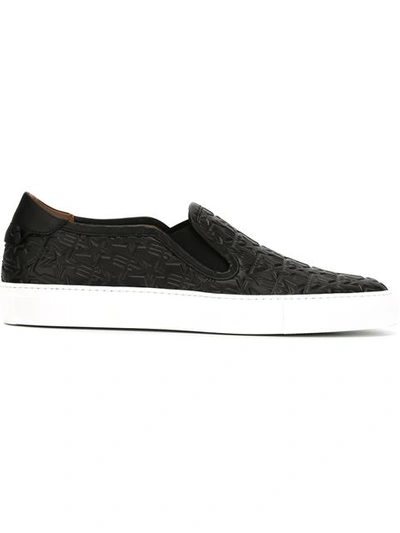 Givenchy Black Trident Street Skate Slip-on Sneakers