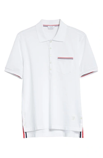 Shop Thom Browne Pocket Polo In White