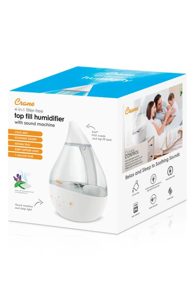 Shop Crane Air Drop 2.0 4-in-1 1-gallon Cool Mist Humidifier In Clear/ White