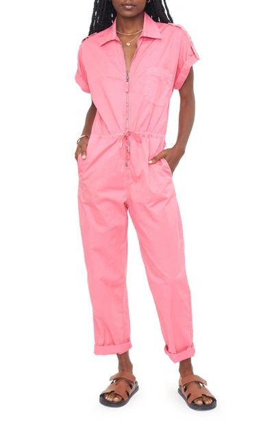 Shop Pistola Jordan Zip Jumpsuit In Pink Punch