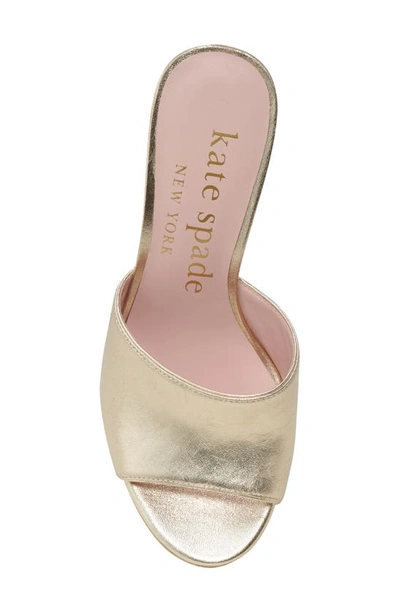 Shop Kate Spade Penelope Platform Wedge Sandal In Pale Gold