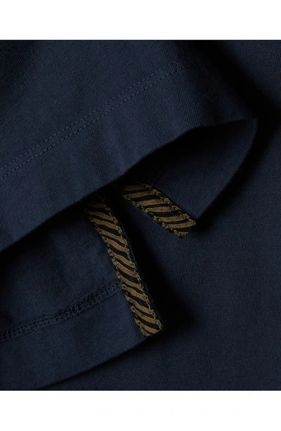 Billy Reid Pensacola Slim Fit Organic Cotton Pocket Polo In Navy