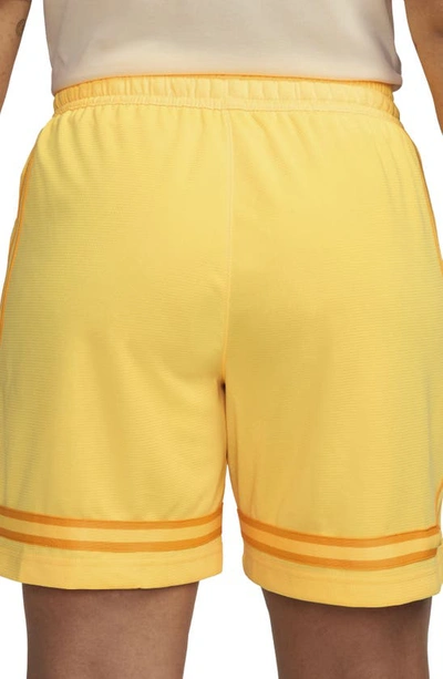 Shop Nike Dri-fit Fly Crossover Basketball Shorts In Citron Pulse/ Sundial/ Black