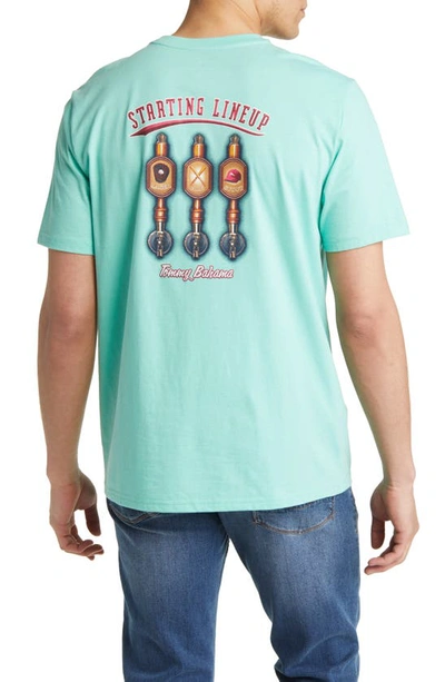 Tommy Bahama Starting Lineup Pocket Graphic T-shirt In Gentle Breeze Heather