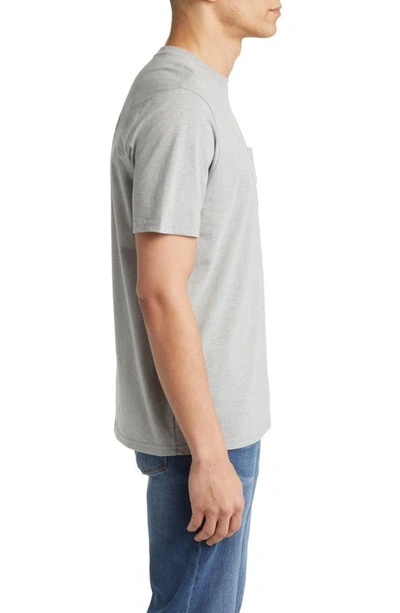 Shop Tommy Bahama Starting Lineup Pocket Graphic T-shirt In Grey Heather