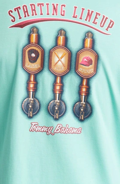 Shop Tommy Bahama Starting Lineup Pocket Graphic T-shirt In Gentle Breeze Heather