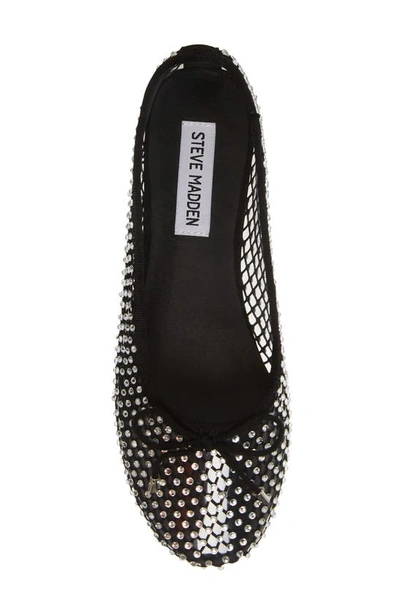 Shop Steve Madden Blossoms Rhinestone Mesh Ballet Flat