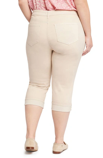 Nydj Marilyn High Rise Straight Cropped Jeans In Pearl Grey In Feather