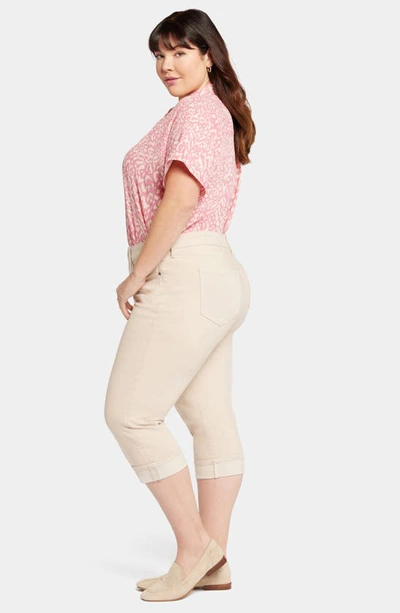 Nydj Marilyn High Rise Straight Cropped Jeans In Pearl Grey In Feather