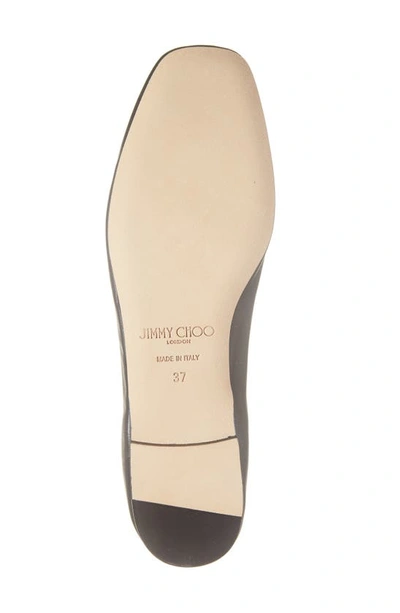 Jimmy Choo Ballet Shoes With Round Head And Flat Soles In Black