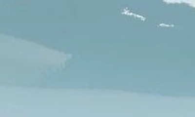 Jimmy Choo Bing Crystal Embellished Pointed Toe Patent Mule In Smoky Blue