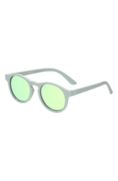 Babiators Kid's Mirror Keyhole Sunglasses In Seafoam Blue