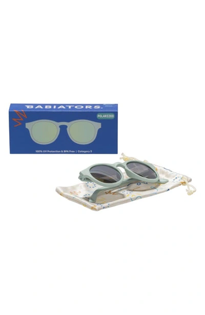 Shop Babiators Kids' Polarized Original Keyhole Sunglasses In Seafoam Blue