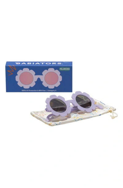 Shop Babiators Kids' Irresistible Iris Polarized Flower Sunglasses In Irresitible Iris