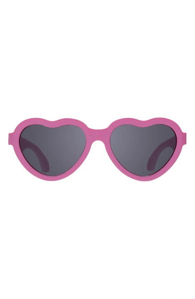 Babiators Kids' Paparazzi Pink Heart Sunglasses In Paparazzi Pink