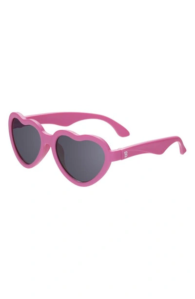 Babiators Kids' Paparazzi Pink Heart Sunglasses In Paparazzi Pink