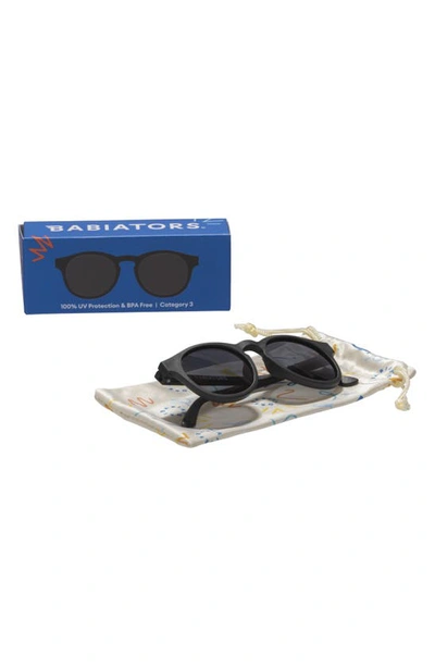 Babiators Baby's, Little Kid's & Kid's Original Keyhole Round Sunglasses In Jet Black