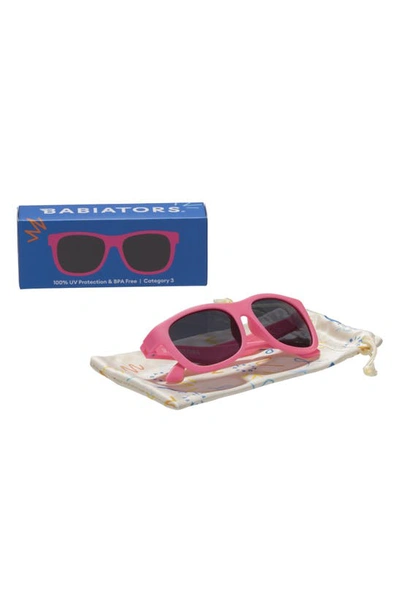 Shop Babiators Kids' Navigator Sunglasses In Think Pink!