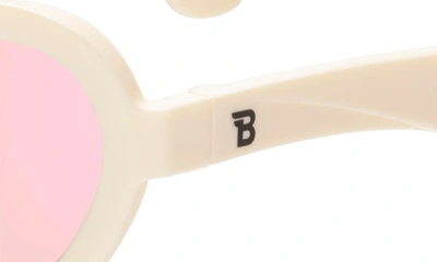 Shop Babiators Kids' Polarized Heart Shaped Sunglasses In Sweet Cream