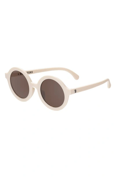 Shop Babiators Kids' Euro Round Sunglasses In Sweet Cream