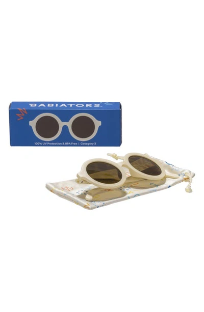 Shop Babiators Kids' Euro Round Sunglasses In Sweet Cream