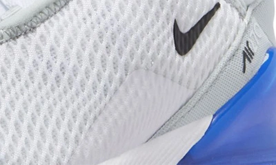Shop Nike Kids' Air Max 270 Sneaker In White/ Platinum/ Blue/ Black