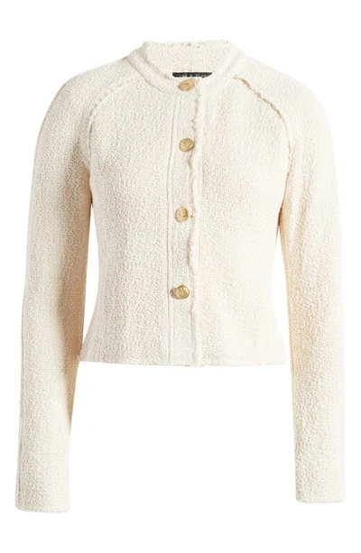 Shop Rag & Bone Marisa Tweed Jacket In Ecru