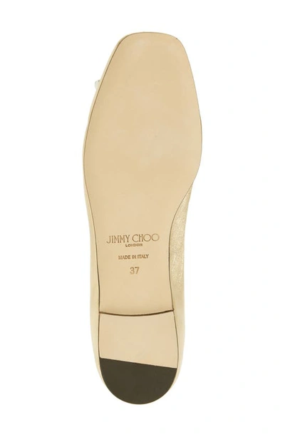 Shop Jimmy Choo Elme Ballet Flat In Gold