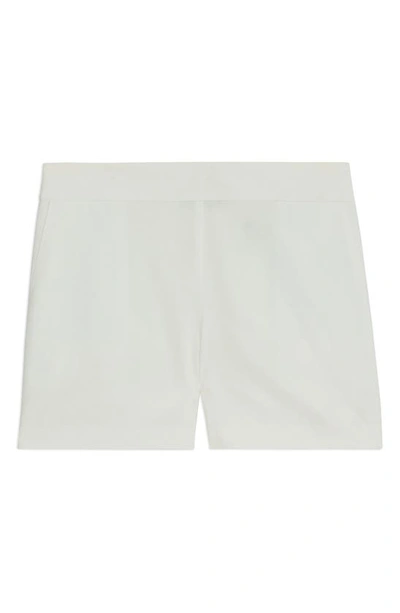Shop Theory Linen Blend Shorts In White