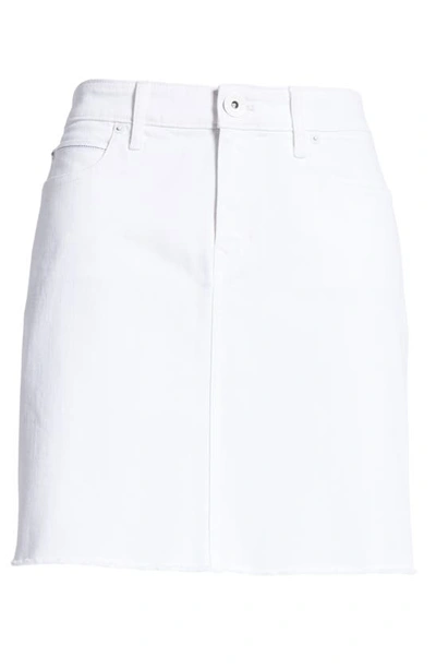 Shop Vineyard Vines White Denim Miniskirt In White Cap