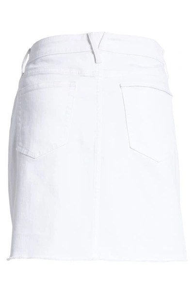 Shop Vineyard Vines White Denim Miniskirt In White Cap