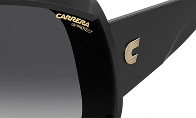 Shop Carrera Eyewear 99mm Gradient Shield Sunglasses In Black/ Grey Shaded