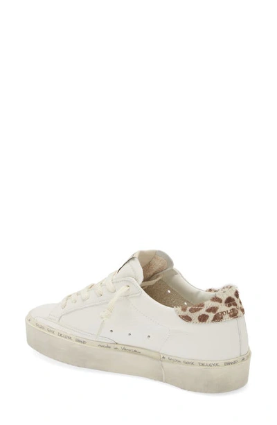 Shop Golden Goose Hi Star Platform Sneaker In White/ Gray/ Leopard