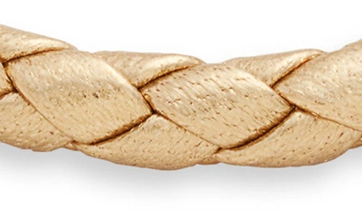 Liza Schwartz Stainless Steel & Leather Bracelet In Gold
