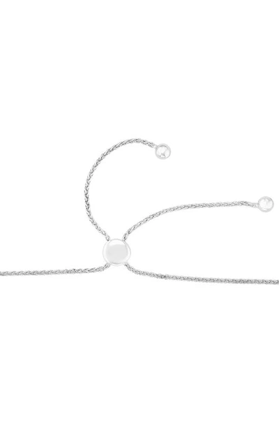 Effy Sterling Silver Pavé Diamond Bar Pendant Necklace In Silver