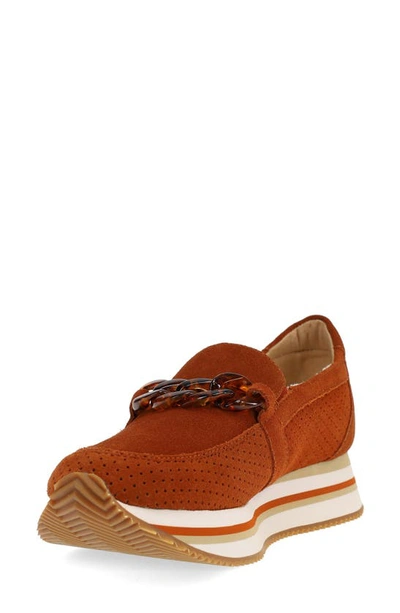 Shop Pelle Moda Odalis Slip-on Platform Sneaker In Cognac