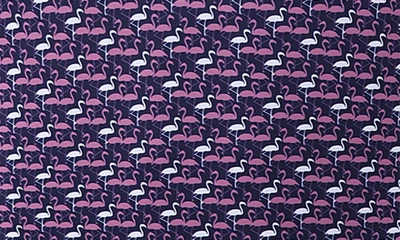 Tom Baine Patterned Slim Fit Performance Golf Polo In Purple