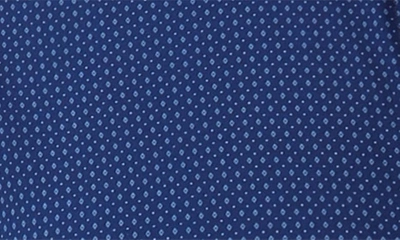 Tom Baine Slim Fit Short Sleeve Performance Stretch Button-up Shirt In Navy Blue