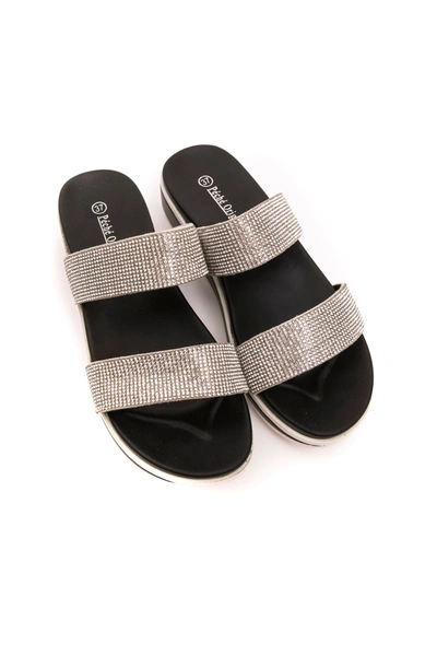 Shop Peche Originel Péché Originel Silver Textile Women's Sandal