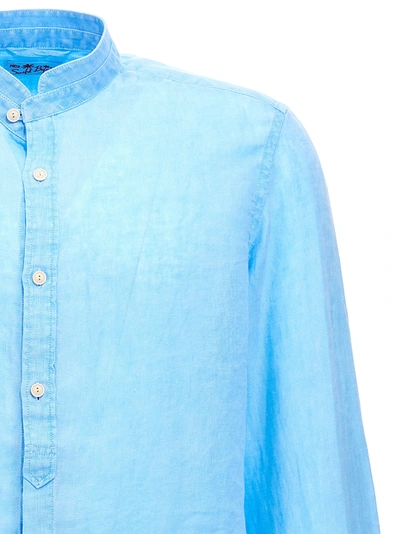 Shop Mc2 Saint Barth Klarke Shirt, Blouse Light Blue