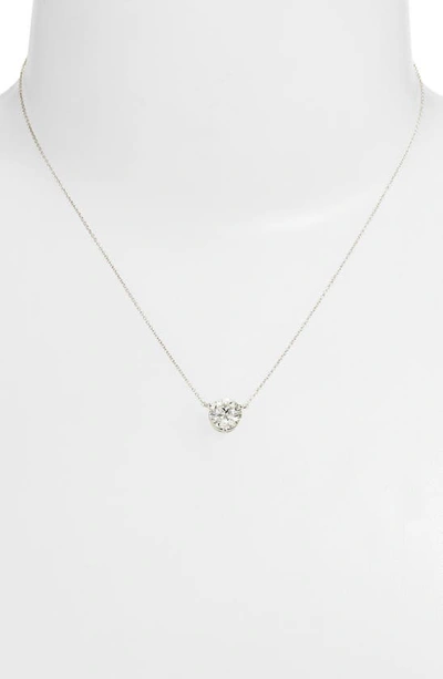 Shop Lightbox 2-carat Lab Grown Diamond Necklace In White/ 14k White Gold