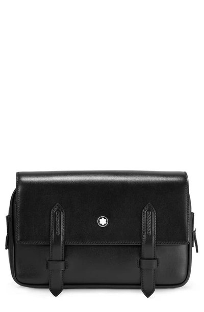 Shop Montblanc Meisterstück Messenger Bag In Black
