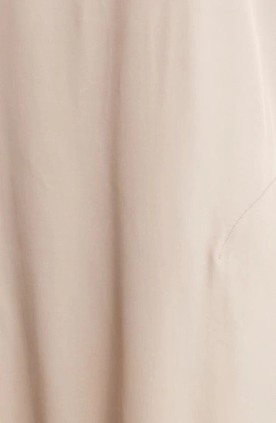 Shop Nordstrom Puff Sleeve T-shirt Midi Dress In Tan Cobblestone