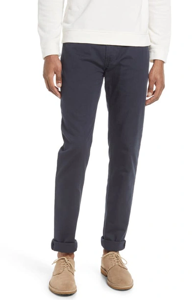 Shop Billy Reid Cotton & Linen Blend Pants In Carbon Blue