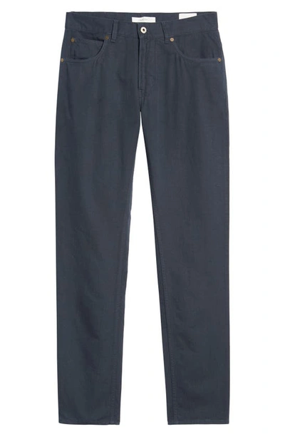 Billy Reid Cotton & Linen Blend Pants In Carbon Blue